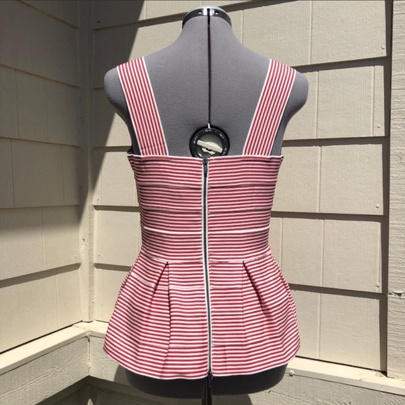 HD In Paris Cabana Peplum Bandage Tank Top - Picture 2 of 7